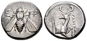 Jonia. Epheso. Tetradracma. 380-370 a.C. ... 