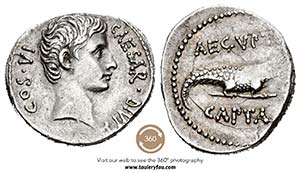 Augusto. Denario. 28-27 a.C. Incierta. ... 
