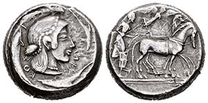 Sicilia. Siracusa. Tetradracma. 485-466 a.C. ... 