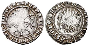 Fernando e Isabel (1474-1504). 1/2 real. ... 