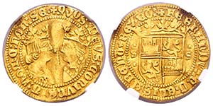 Fernando e Isabel (1474-1504). 1 castellano. ... 