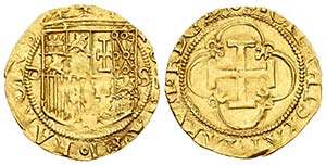 Juana y Carlos (1504-1555). 1 escudo. ... 