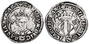 Carlos I (1516-1556). 2 reales. Valencia. ... 