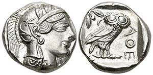 Attica. Tetradracma. 454-404 a.C. Athens. ... 