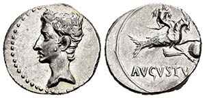 Augustus. Denario. 18-16 a.C. Uncertain ... 