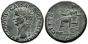 Claudius. Dupondio. 41-42 d.C. Rome. ... 