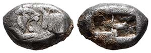 Lydia. Croesus. 1/3 estátera. 560-520 a.C. ... 