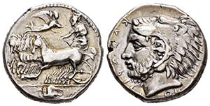 Sicily. Kamarina. Tetradracma. 425-405 a.C. ... 