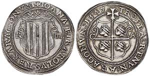 Charles-Joanna (1504-1555). 4 reales. 1547. ... 