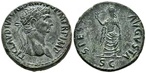 Claudio I. Sestercio. 41-42 d.C. Roma. ... 