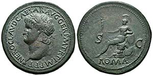 Nerón. Sestercio. 65 d.C. Roma. (Ric-273). ... 