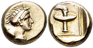 Lesbos. Mytilene. Hekte. 377-326 a.C. ... 