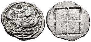 Macedonia. Akanthos. Tetradracma. 480-470 ... 