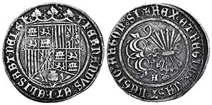 Fernando e Isabel (1474-1504). 1 real. ... 