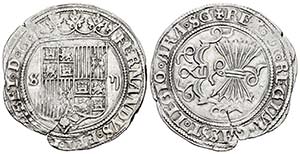 Fernando e Isabel (1474-1504). 2 reales. ... 