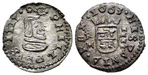 Felipe IV (1621-1665). 4 maravedís. 1663. ... 