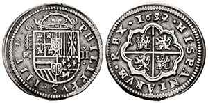 Felipe IV (1621-1665). 2 reales. 1652/39. ... 