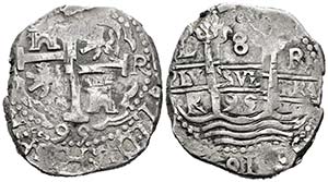 Carlos II (1665-1700). 8 reales. 1695. Lima. ... 