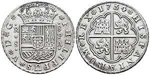 Felipe V (1700-1746). 8 reales. 1734. ... 