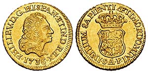 Felipe V (1700-1746). 1 escudo. 1736. ... 