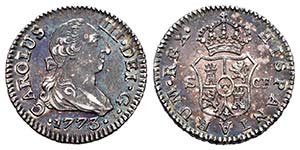 Carlos III (1759-1788). 1/2 real. 1773. ... 