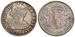 Carlos III (1759-1788). 2 reales. 1774. ... 