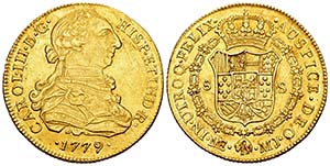 Carlos III (1759-1788). 8 escudos. 1779. ... 