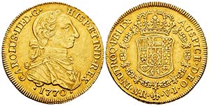Carlos III (1759-1788). 8 escudos. 1770. ... 