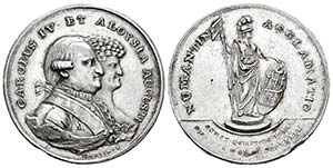 Carlos IV (1788-1808). Medalla de ... 