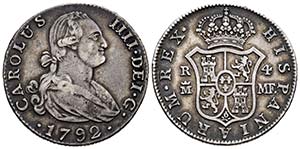 Carlos IV (1788-1808). 4 reales. 1792. ... 