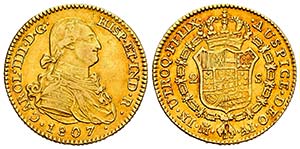 Carlos IV (1788-1808). 2 escudos. 1807. ... 