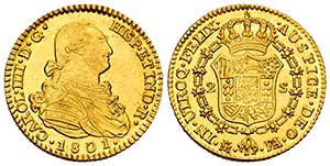 Carlos IV (1788-1808). 2 escudos. 1801. ... 