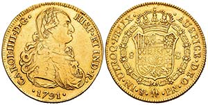 Carlos IV (1788-1808). 8 escudos. 1791. ... 