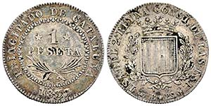 Isabel II (1833-1868). 1 peseta. 1837. ... 