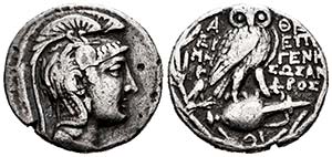 Ática. Tetradracma. 165-42 a.C. Atenas. ... 