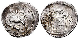 Iliria. Apollonia. Dracma. 250-48 a.C. ... 