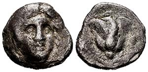Caria. Rodas. Didracma. 340-275 a.C. ... 