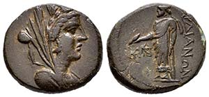 Lidia. AE 20. 133 a.C - 14 d.C. Sardes. (SNG ... 