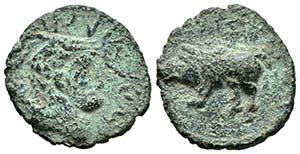 Numidia. Macomada. AE 21. 46 a.C. (Gc-6624 ... 