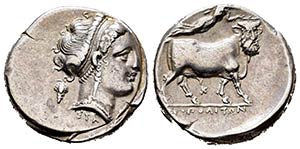 Campania. Neapolis. Estátera. 340-241 a.C. ... 