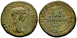 Claudio I. Sestercio. 41-42 d.C. Roma. ... 