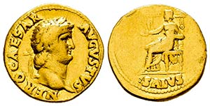 Nerón. Áureo. 65-66 d.C. Roma. ... 