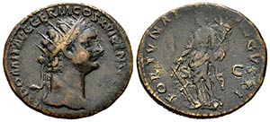 Domiciano. Dupondio. 88-89 d.C. Roma. ... 