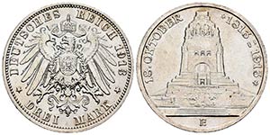 Alemania. Saxony. Friedrich August III. 3 ... 
