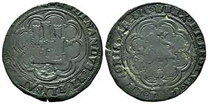 Fernando e Isabel (1474-1504). 4 maravedís. ... 