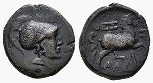 Illyria y Grecia Central. AE 17. 196-145 ... 