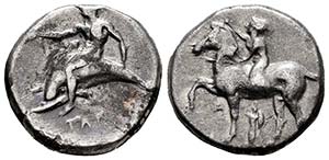 Calabria. Tarentum. Nomos. 380-340 a.C. (Sng ... 