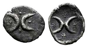 Calabria. Tarentum. Hemiobol. 325-280 a.C. ... 