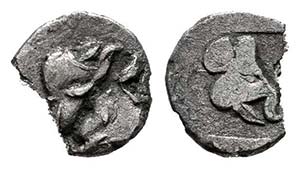Lesbos. 1/36 stater. 500-450 a.C. Uncertain ... 