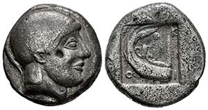 Macedon. Skione. Tetradrachm. 480-470 a.C. ... 